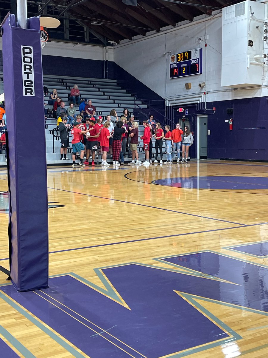 Thank you to our friends at Cerro Gordo/Bement. Pretty classy move by your student body showing up in red and black in honor of Conner, Keegan, Kingsley, and Damien. It's always great to see true sportsmanship! You're doing it right CGB!!!