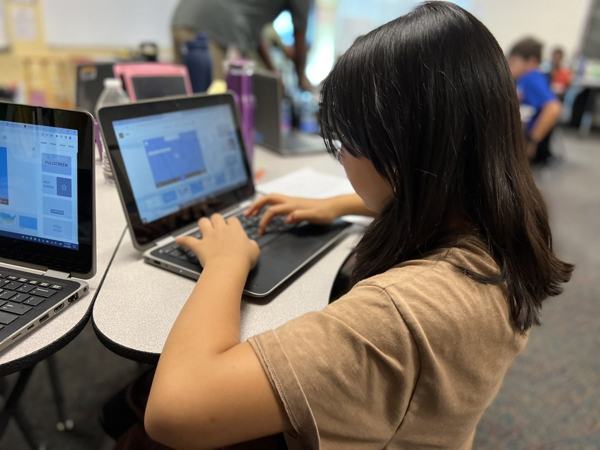 mrsjones72812's tweet photo. Our 5th grade learners in @ClayborneKareem finished up their @AdobeExpress map project + created a portfolio and added their first creations! @PWCSNews #pwcitc @PWCS_HSS #AdobeEduCreative https://t.co/Krn7h6NWC0