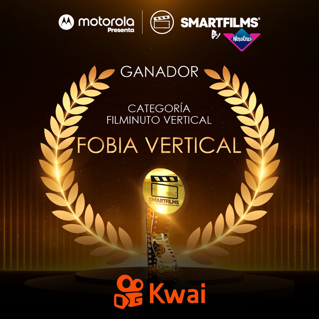 smartfilmsco's tweet image. #SMARTFILMS2022
#GalaDePremiación 

🏆 El ganador de la categoría FILMINUTO VERTICAL @KwaiLatam es FOBIA VERTICAL