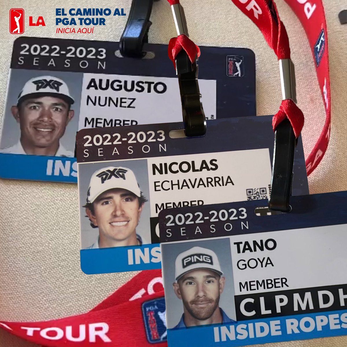 PGATAmericasESP's tweet photo. ¡Qué orgullo! 😍 Los tres latinos que esta semana debutan como miembros del @pgatouresp son todos graduados de PGA TOUR Latinoamérica. ¡Vamos con todo muchachos! 👊🏼

The three Latin players making their debut as @pgatour members this week are @pgatourla alumni. https://t.co/vKUwXvmnhD