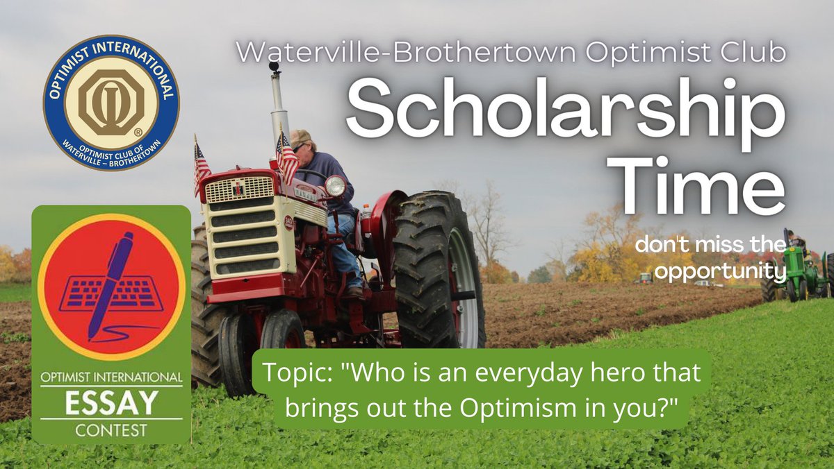 BrothertownOC's tweet photo. The 2022-2023 Essay and Oratorical Contest topics have been released! The contests will be held at the beginning of 2023. It is never too early to start preparing for them. #Optimism #Optimist https://t.co/6P0k4D2kqw
