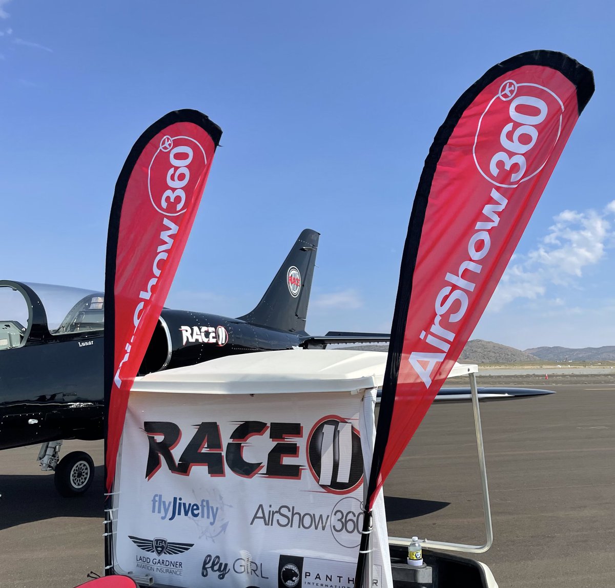 TeamRace11's tweet image. Thank you to all our sponsors for the @RenoAirRaces! 

@Airshow_360 
@flyJivefly 
@flygirlkelley 
Ladd Gardner Insurance