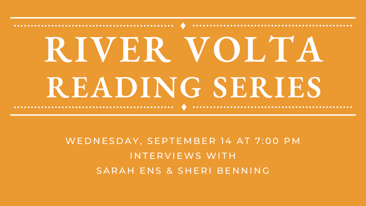 River_Volta's tweet photo. Join us this Wednesday, September 14th at 7:00 pm CST for another River Volta Reading Series! 📕

Hear readings and interviews with Sheri Benning and Sarah Ens from some of their latest work.

Register here: https://t.co/IqsYrlreNJ https://t.co/lBDl3Ylb7e
