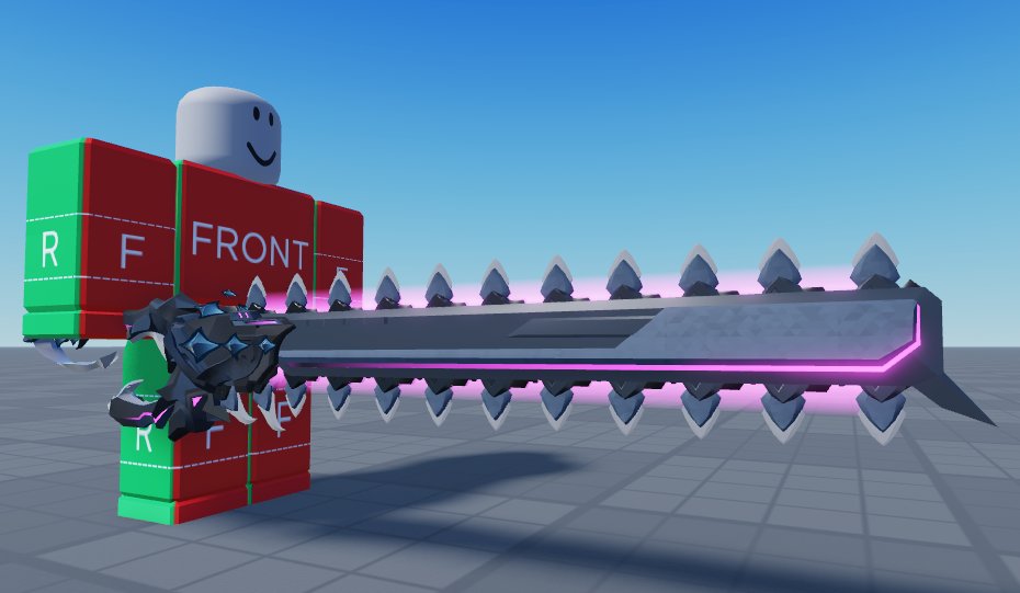 CurseMakesStuff's tweet photo. mechie chainie idk, another wonderful reference from @SiXstarers (they make awesome stuff)
#RobloxDevs #ROBLOX 

(btw I already finished it like 3 days ago, I was too lazy to texture it in one sitting) https://t.co/fT7o3FHem8