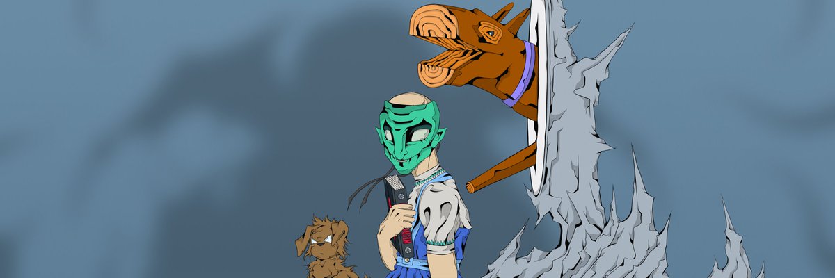 weirdoz_nft's tweet photo. sneak peek!

"what is this strange old book and what are these strange words?" dee whispered.
friends and familiar faces began to appear in the magic mirror, but in the distance the shadows loomed large...
#cnftproject #cardanonfts #CNFTs #cardano #NFT https://t.co/x9K88S4bpH