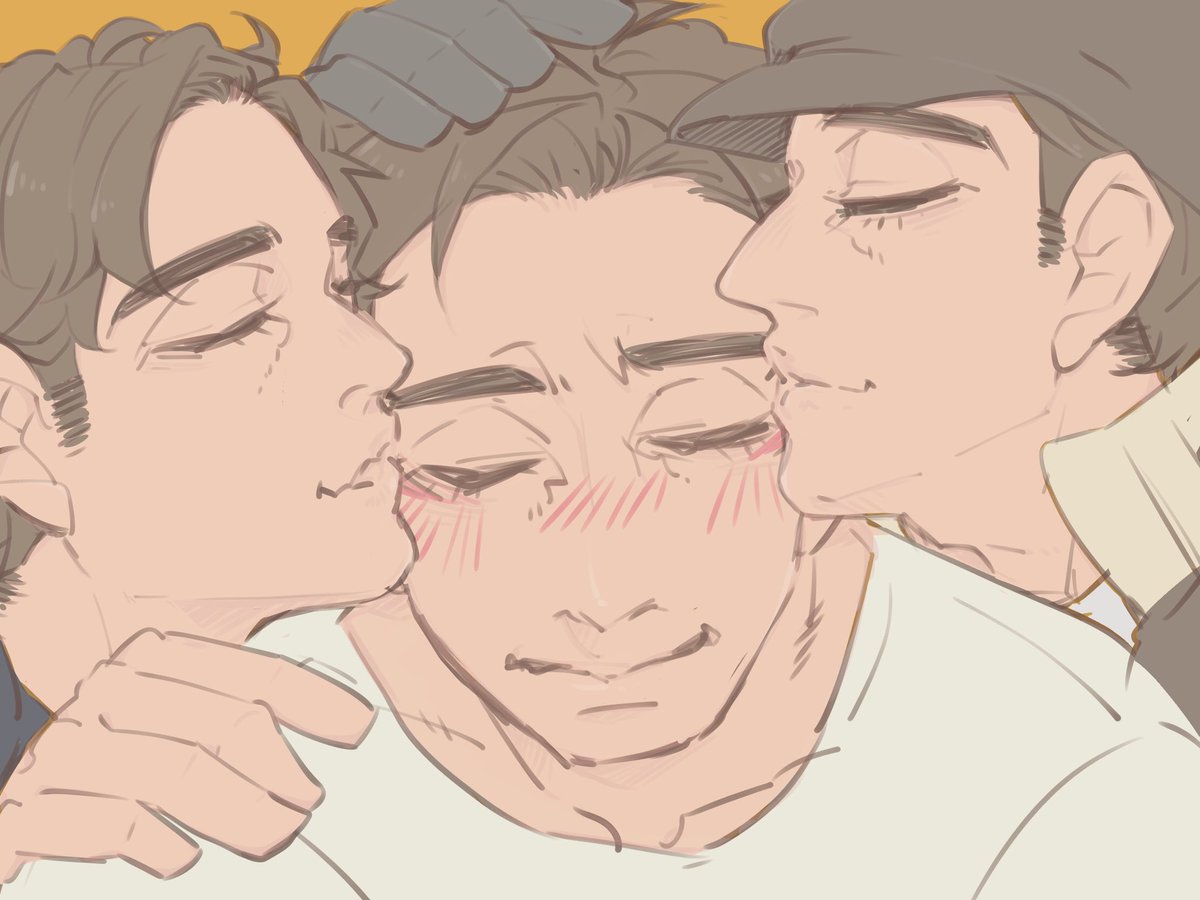qfyrr's tweet photo. 全てのカップリングへの配慮を試みた結果もうみんな交代でキスされろ！！！！！となりました。平和的解決。 https://t.co/BUuzbuYT89
