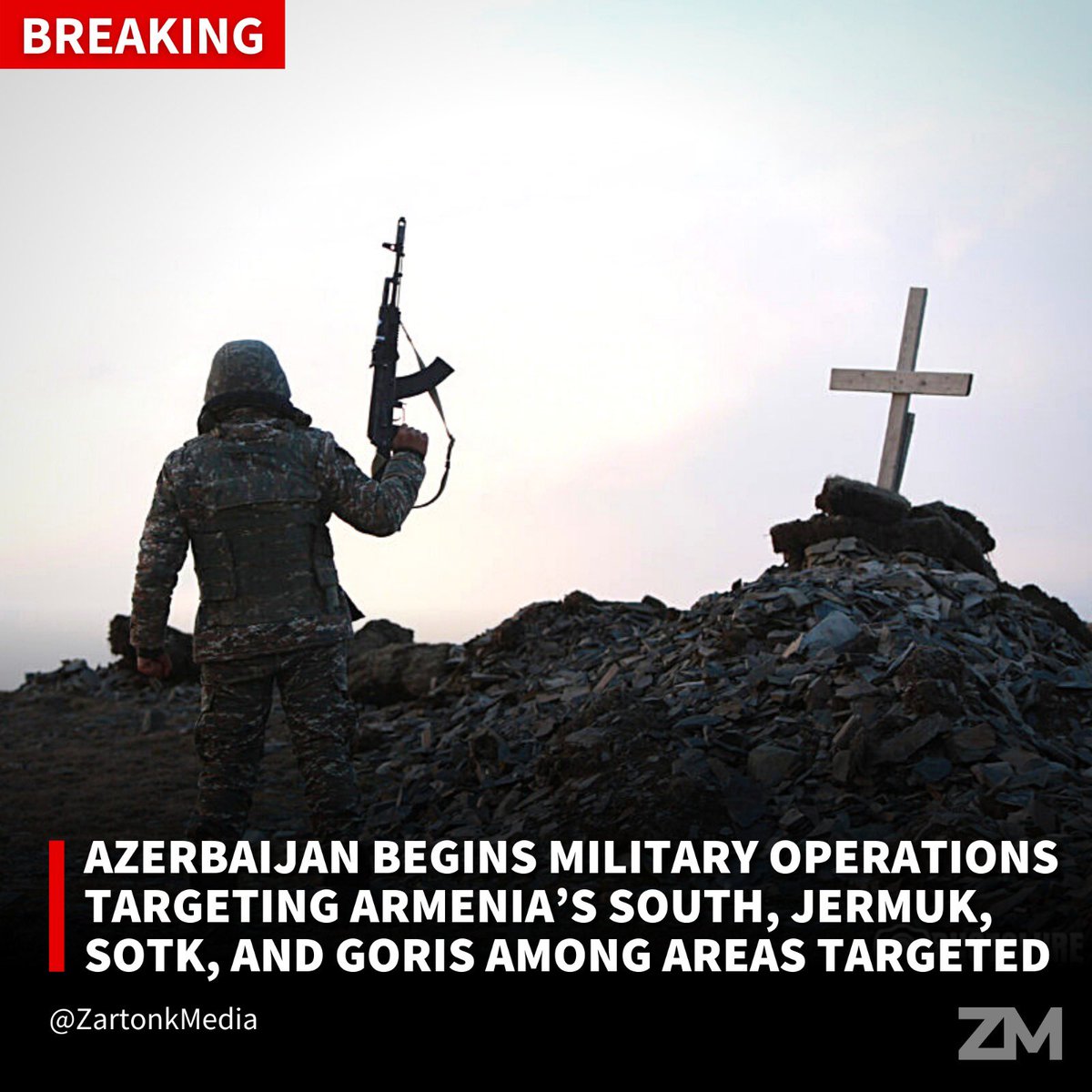 BREAKING: Azerbaijan Begins Military Operations Targeting Armenia’s South, Jermuk, Sotk, and Goris Among Areas Targeted