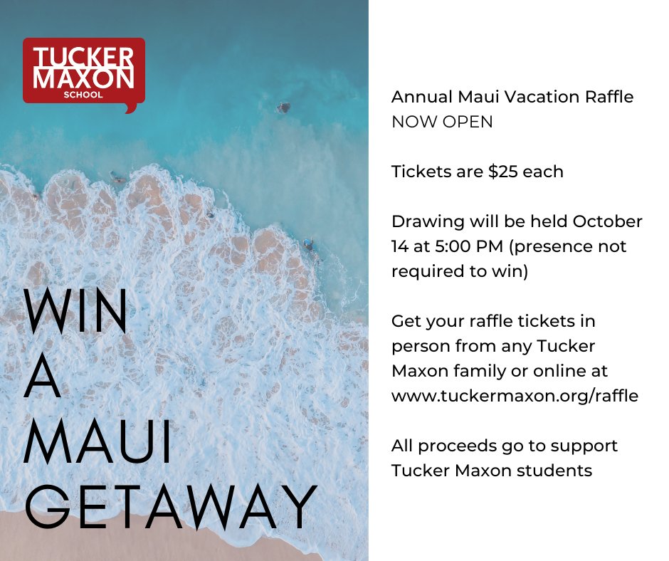 tuckermaxon.org/contribute/raf…

Annual Maui Vacation raffle is now open!
