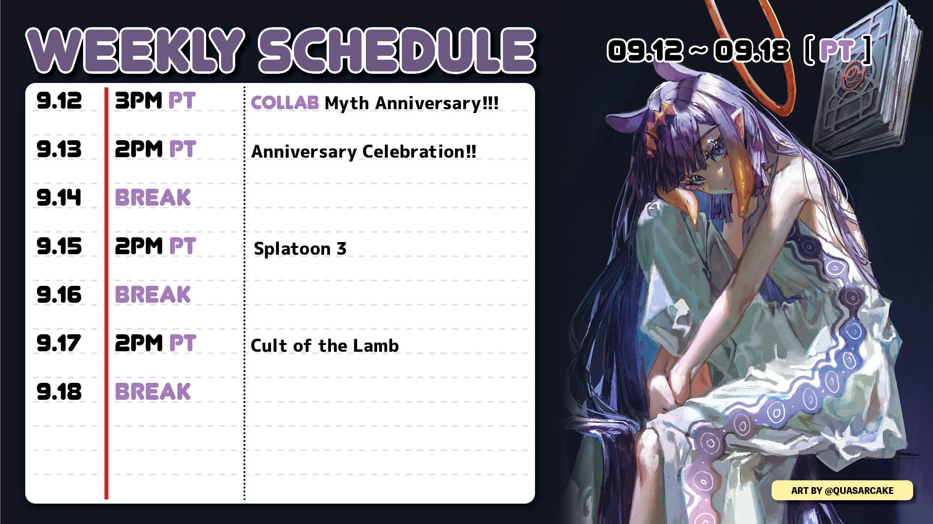 Ninomae Ina’nis🐙holoEN on Twitter: "Also...ᴾᴵᴺ ᴾᴼᴺ ᴾᴬᴺ ᴾᴼᴺ Schedule for