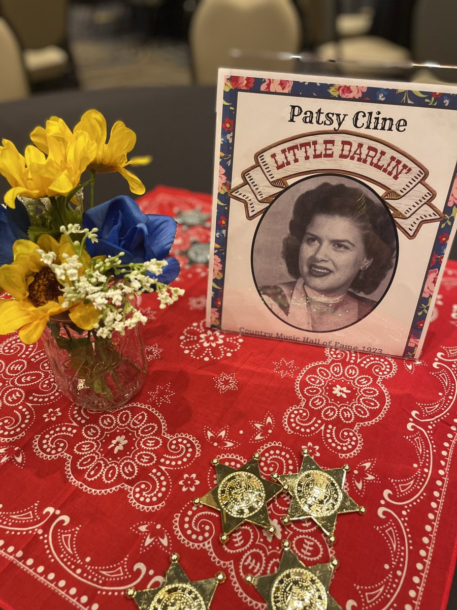 tsnaptalk's tweet photo. The TSNAP board members are Crazy for the 2022 NDTCA! Here is a sneak peek of the table decorations! We are excited to see our new district testing coordinators tomorrow morning! Get ready for some Bootin’ Scootin’ Testin’!!!#tsnaptalk https://t.co/aXMJMzJbA0