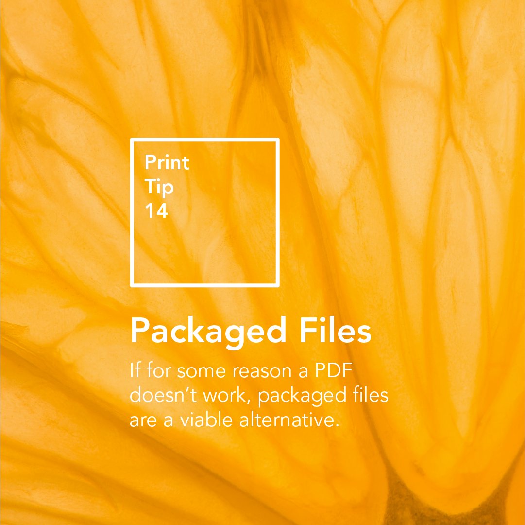 KineticaPrint's tweet photo. There are times when providing a PDF doesn't work. The next best option is packaged files! #print #printing #graphicdesign #graphicdesigntips #printshop https://t.co/5FWtgRhcZG