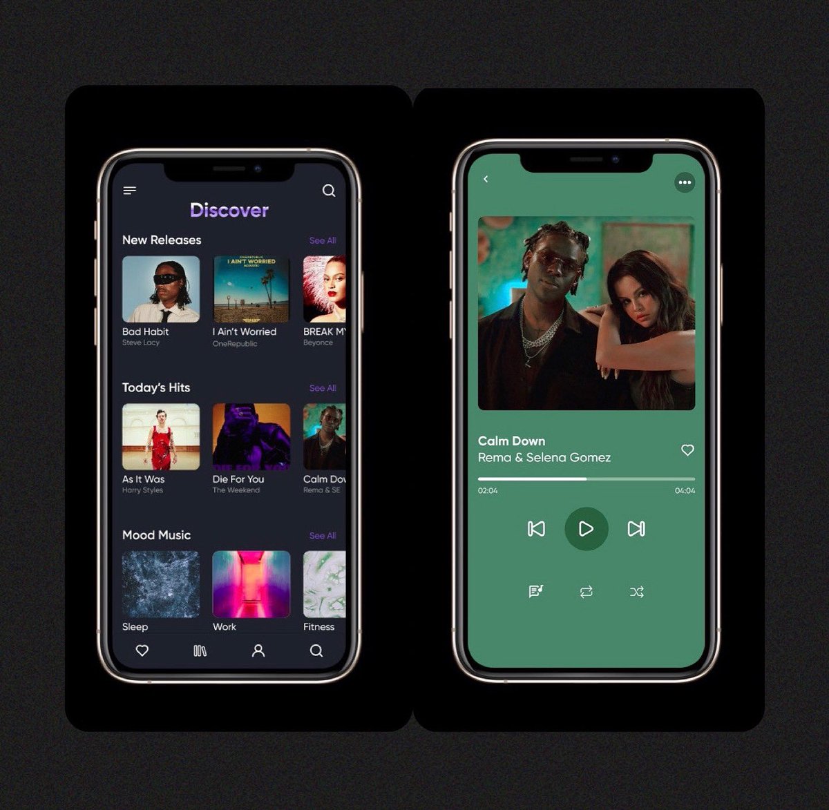DivineOtisi's tweet photo. Day 25 of the 30 days of Design challenge by @Ingressive4Good and @imtconf
Instruction: Design a simple music app page
#i4gdesignchallenge #hackforgrowth #ui #ux #explorepage #design #i4g30daysofdesign #i4g #productdesign #i4ghackforgrowth https://t.co/yvOj5NpmiO