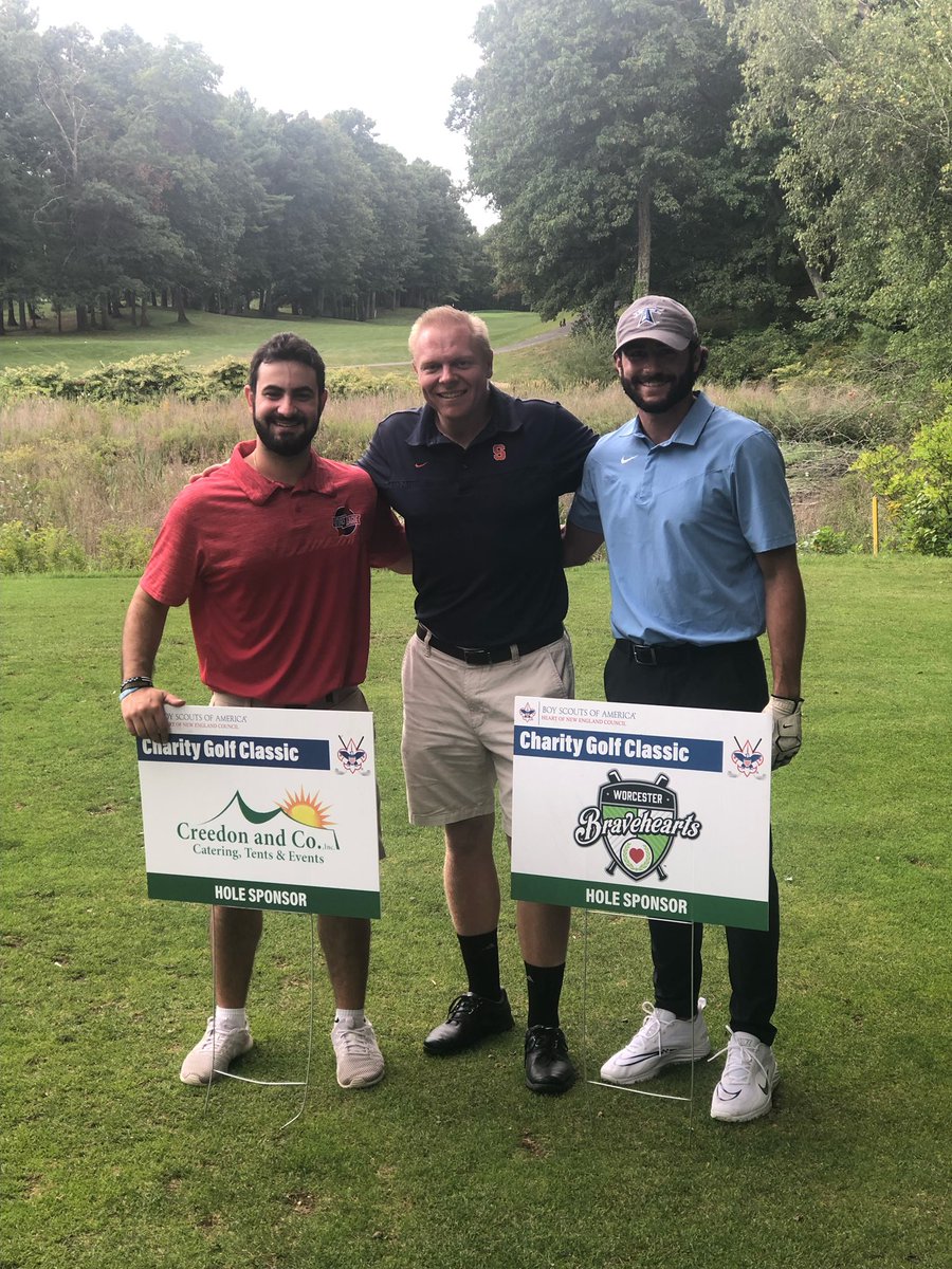 WooBaseball's tweet photo. Thank you @hnebsa for hosting the 40th annual Boy Scouts Golf Tournament today at Juniper Hill!⛳️⚜ https://t.co/itZSMFuwOm