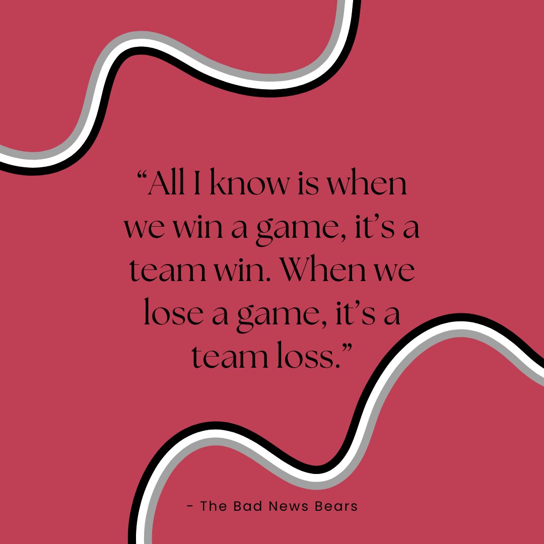 JapanBall's tweet photo. Teamwork makes the dream work! 👏 Enjoy this #MondayMotivation to start the week! ⚾
#JapanBall #MotivationalQuote #BaseballQuote #TheBadNewsBears https://t.co/2xGVPexFlH