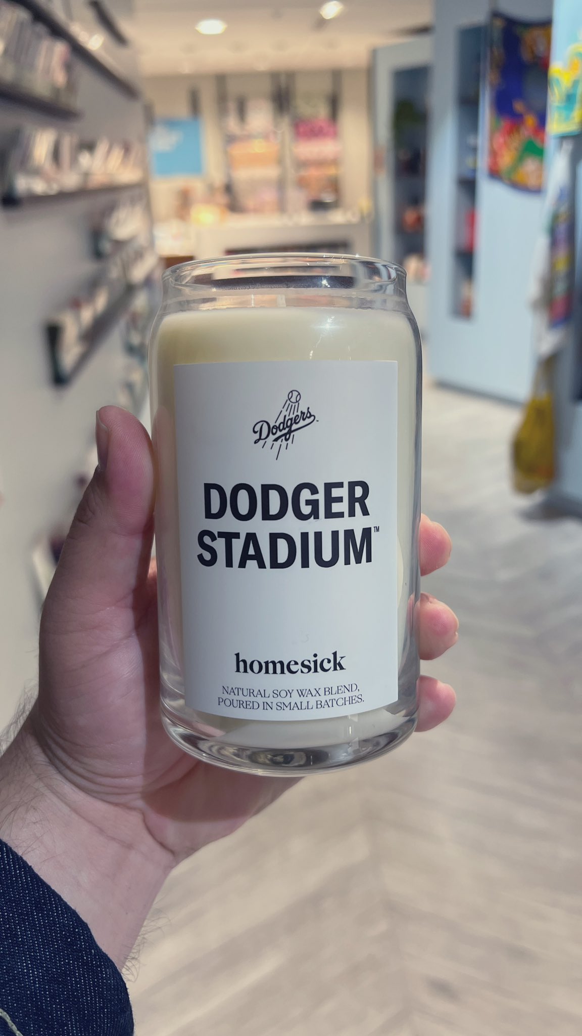 Homesick Dodger Stadium Candle