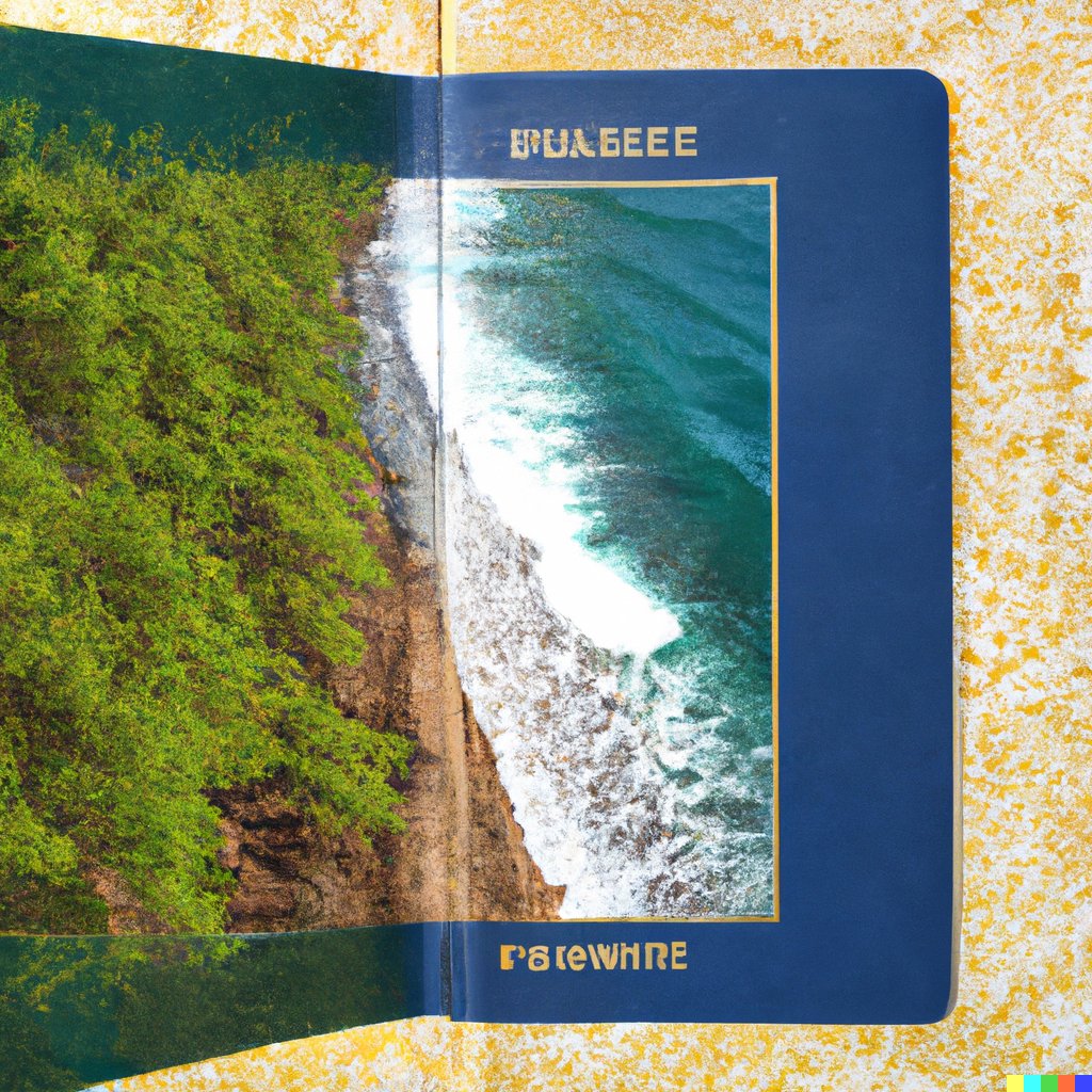 ePassport_nft's tweet photo. Beautiful ePassports are coming soon!

“opening of a passport depicted as connecting sea with forest”

#Crypto #art #dalle2 #gpt3 #NFT https://t.co/BegsAt8T47