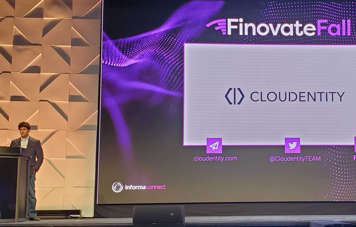 our CEO presenting our #openfinance #openbanking solution to the audience at #finovatefall in NYC this afternoon! looking forward to more great conversations at the conference!