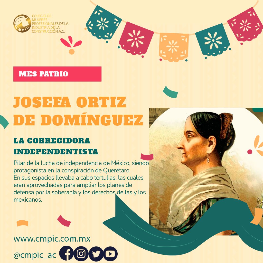 CCmpic's tweet photo. Su voz y presencia eran más conocidas e incómodas para la sociedad patriarcal. Convicciones firmes en su lucha por la soberanía, justicia e igualdad #cmpic #mujeresenlaconstrucción #mujeresingenieras #engineer #igualdaddegenero #ingenieriacivil #independenciademexico https://t.co/rvRznzEUQD
