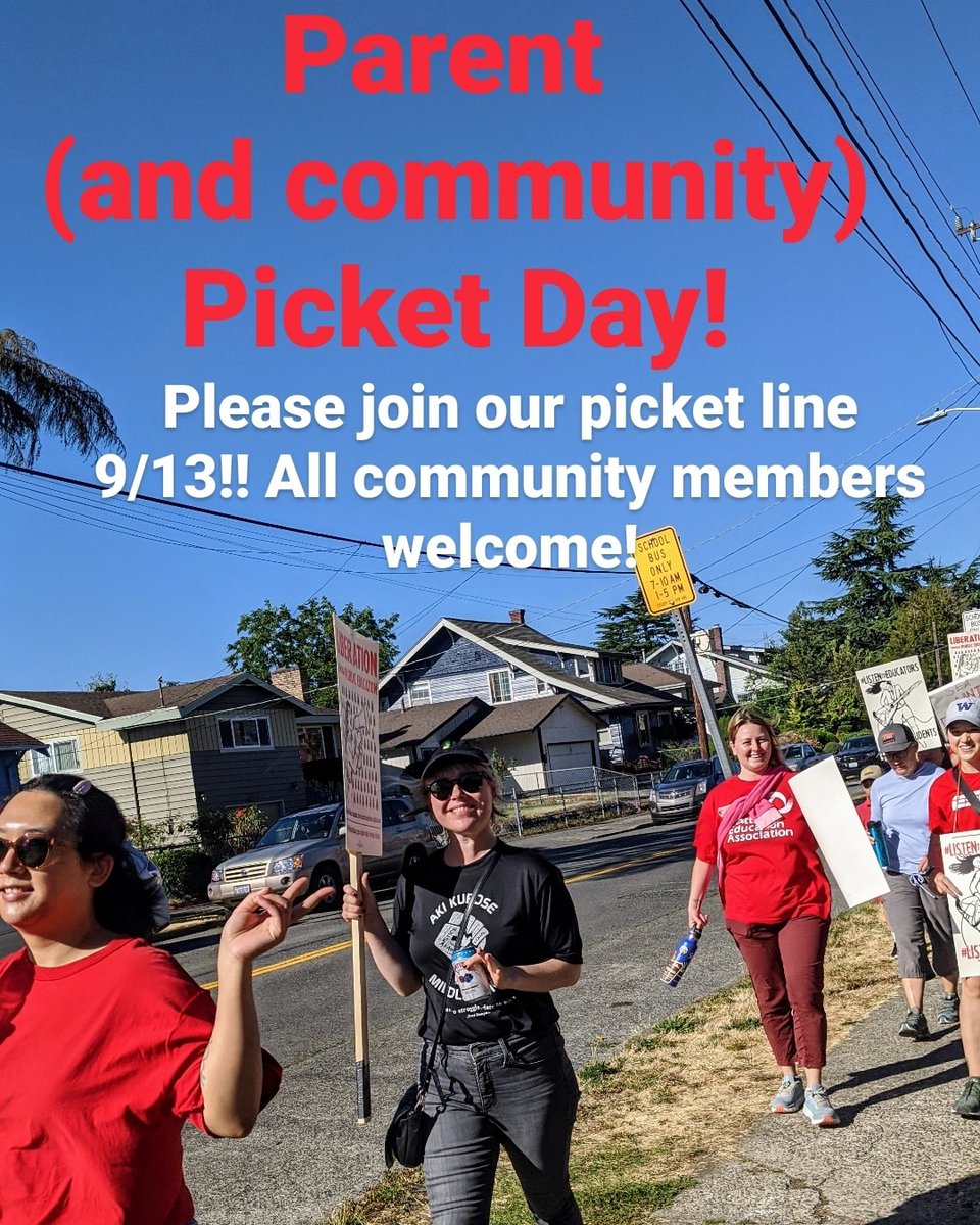 Please join us for our parent and community picket day tomorrow!!!