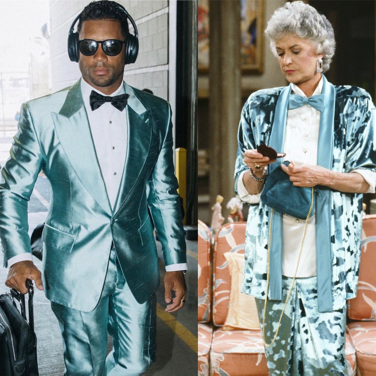 JimmyTraina's tweet photo. Who wore it better? https://t.co/bnnLqkeFYR