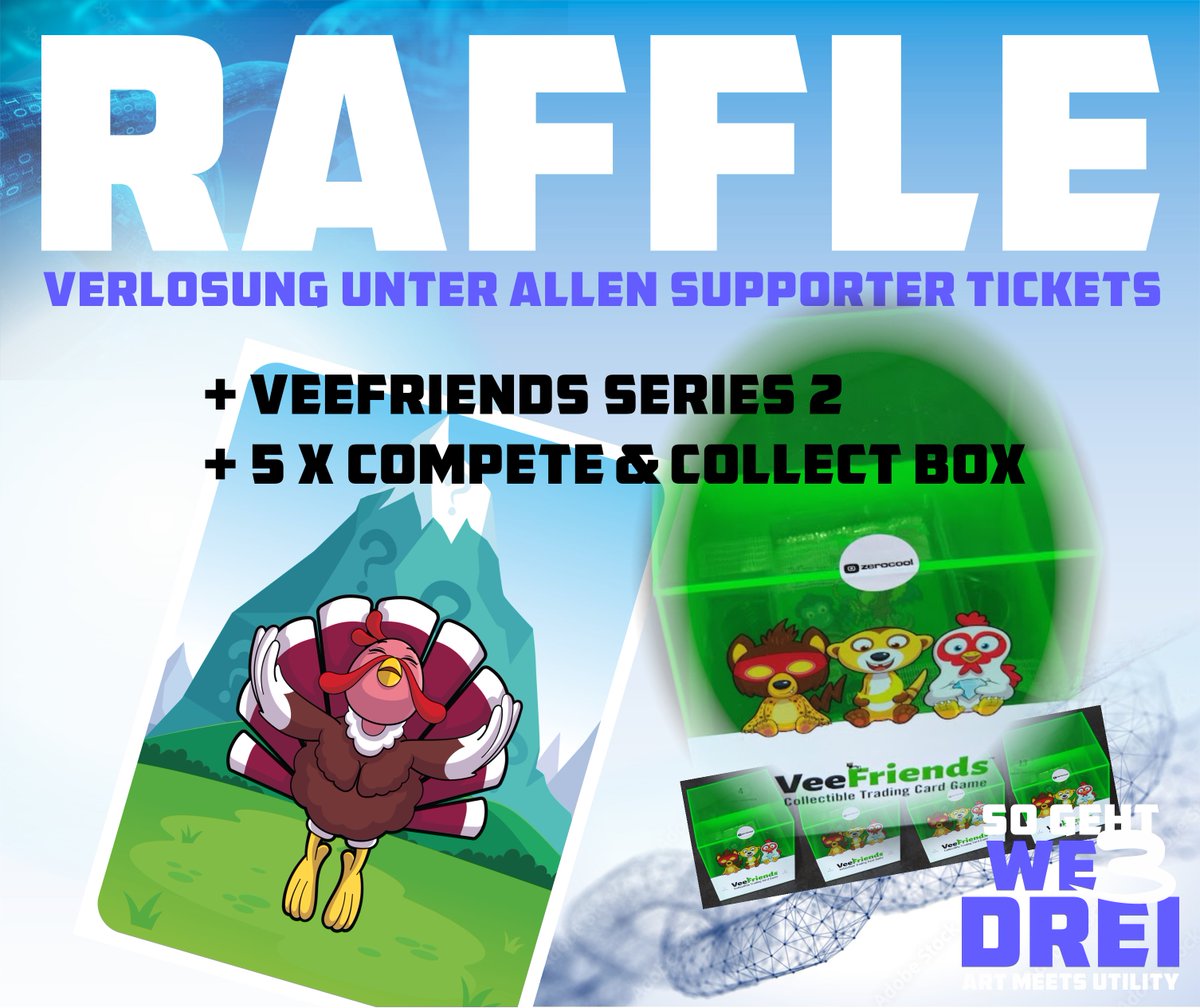 COMMUNITY SUPPORTER TICKET

Unterstütze mit deinem Ticket die #Community

Unser #Dankeschön an dich <3

Tagespass
+ Exklusive Afterparty
+ Essen
+ Getränke
+#Verlosung #VeeFriends Series 2 #NFT und vieles mehr

Frankfurt, 15.10. // So geht Web3 Konferenz

eventbrite.de/e/so-geht-web3…