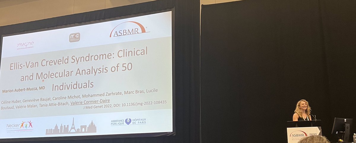 M_AubertMucca's tweet photo. Really grateful to have attend #ASBMR2022 where I got the chance to present a poster for my master’s degree on the MESD gene with the Krakow lab and an oral presentation for our work on the Ellis-Van Creveld syndrome with Necker hospital. It was an amazing first ASBMR meeting ! https://t.co/0rPxQqNYjN