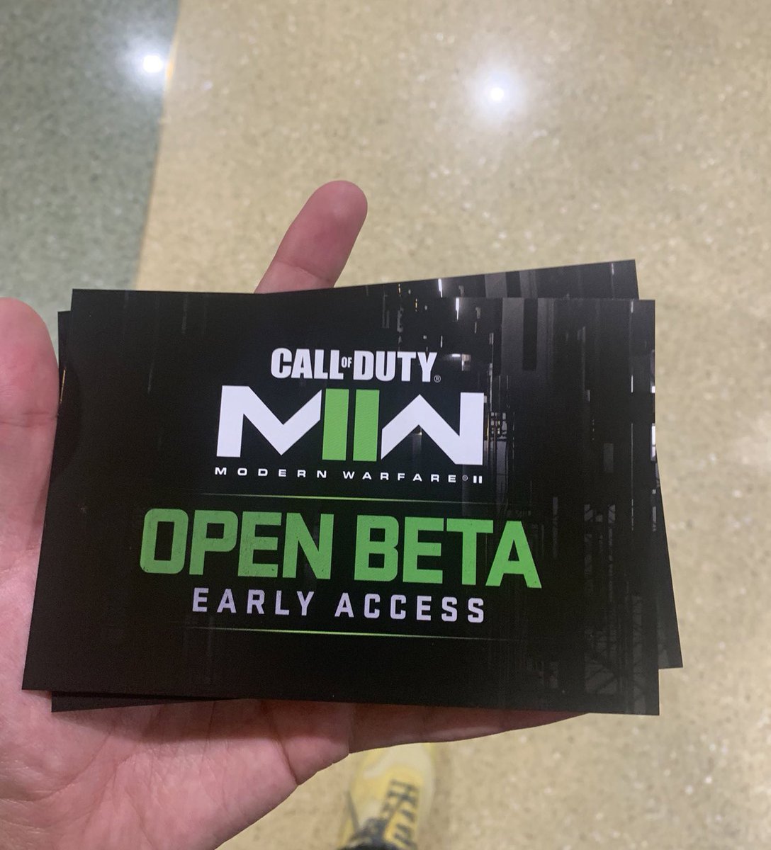just got my final bit of #mw2  beta codes, will be giving the rest away this evening. RT and make sure your following and ill DM your code. going fast #MWII  #BETA