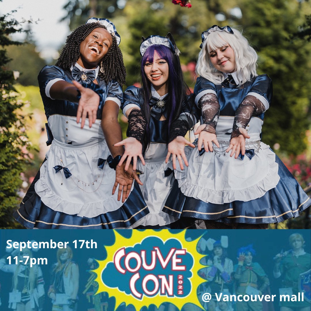Starshinemaids's tweet photo. Our first event!!!
We will be at Couve Con on September 17th from 11am to 7pm! 
We will have some cute stickers available, as well as custom hand decorated Polaroids with you and our delightful maids. 

We hope to see you there!💖💖 https://t.co/2rYNL9UY5z