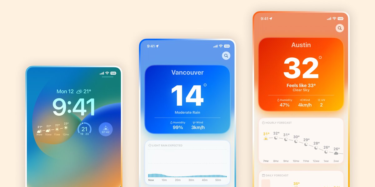 malinsundberg's tweet photo. Mercury Weather is now out on the App Store! 🥳

It’s been so much fun working on this app and exploring different designs over the summer with @airkai. I'm very happy with where we landed 😁

https://t.co/yEyeKTP2Eb https://t.co/fFgpMhEJk8