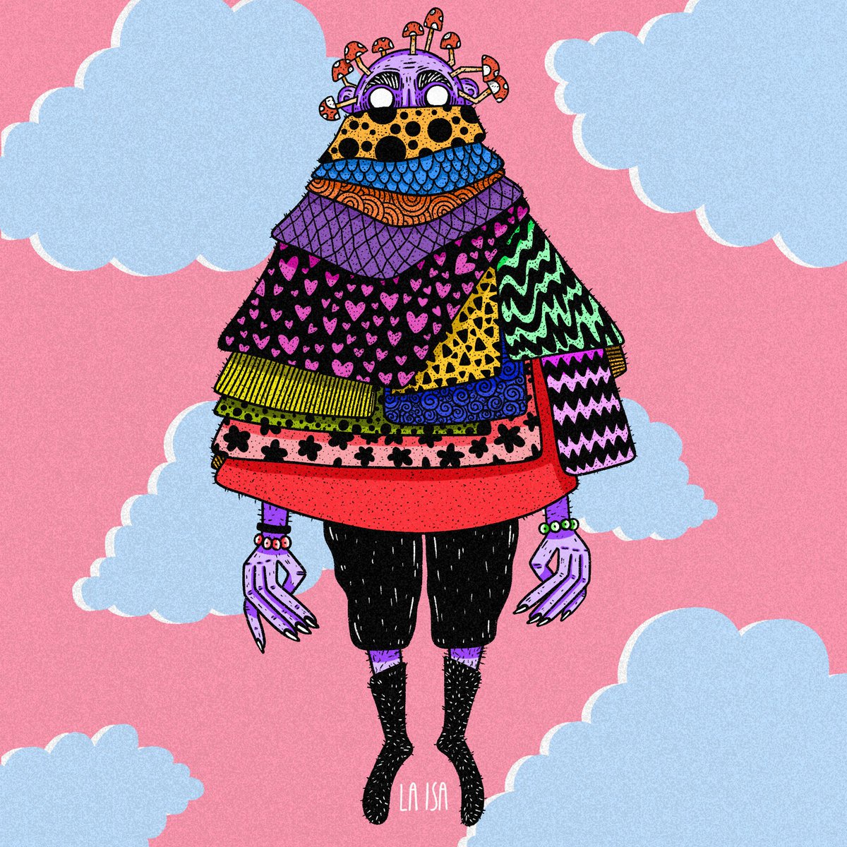 IsaArduz's tweet photo. Criatura flotante de mis sueños más recurrentes #procreate #ipad #illustration #illustragram #ilustracion #illustrated #characterdesign #draw #dibujo #drawing #sketch #sketchbook #boceto #art #colores #colour #womenillustrators #mujeresilustradoras #tattoo #tatuajes https://t.co/bYPlKnCjy0