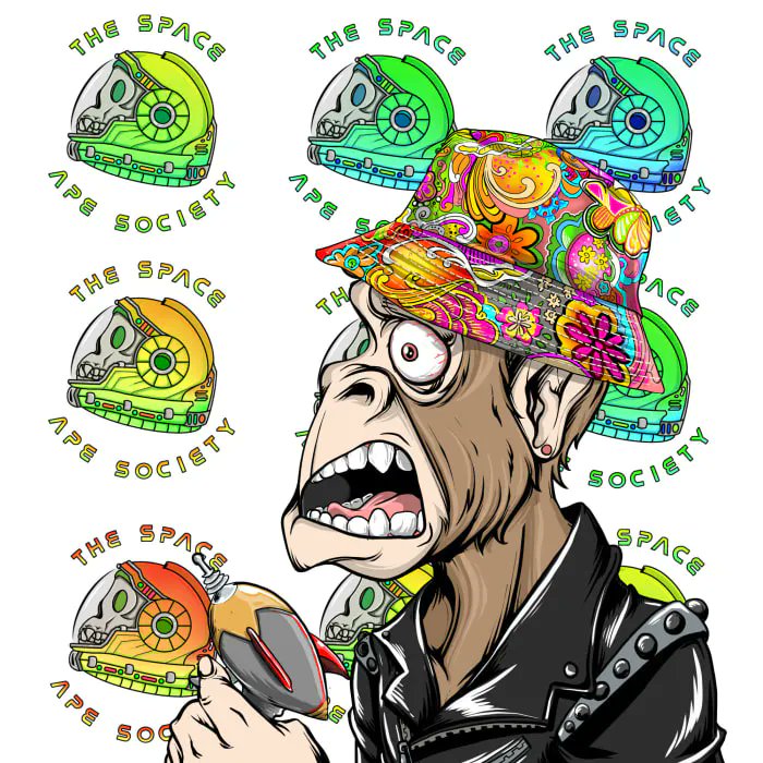 🔥 @Space_Apes1 #NFTGiveaway 🔥
A DOPE  @buckethatTSAS to introduce a new member to the #IBCGang #NFTCommunity &amp; <a href="/StargazeZone/">Stargaze ✨🔭</a> !
1. Follow <a href="/Cephii1/">Cephii</a> <a href="/JustinB46587491/">✝️🤙Just&True🟠💊➡️₿</a> &amp; @NotRizbe 
2. Like, Follow &amp; Re-Tweet this!
3. Tag Some frens!
4. Welcome <a href="/Cephii1/">Cephii</a> ! 🤙
#CosmosEcosystem #NFT