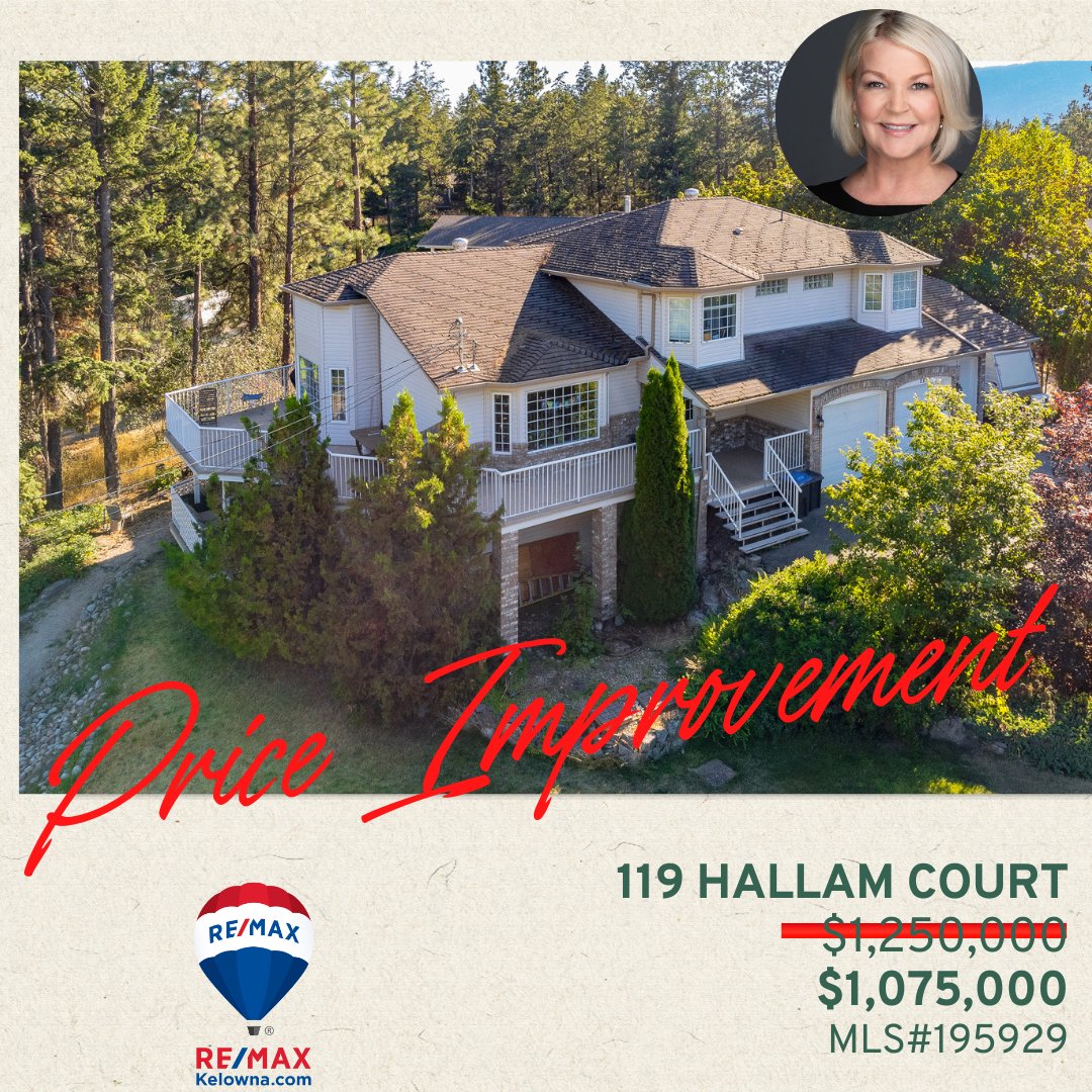 Wow!  What a fantastic price improvement on this lovely Lake Country, B home!  It features a legal suite (with it's own private driveway), a triple garage, RV parking, and a very spacious floor plan!  Text / Call me for more information or contact your REALTOR® to book a showing
