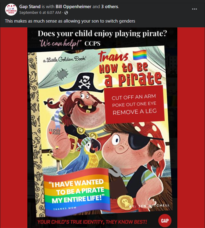 MarshaColbert5's tweet photo. Ultra conservative group edits the cover of a children's book and fills it with lies to try to impact a local school board race. Is this even LEGAL!!?? @penguinusa @penguinrandom @SueFliess #education #LGBTQIA #FactsNotLies #Help #NOTokay https://t.co/hPXCCvLs83