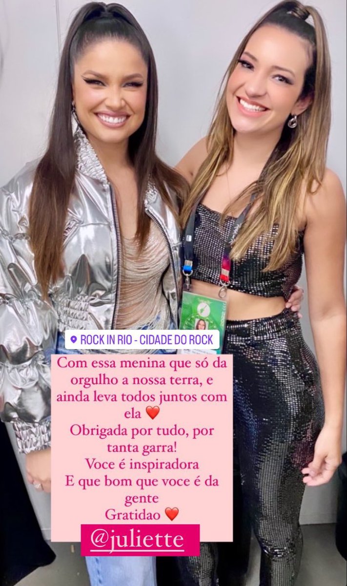 tuitalinne's tweet photo. “E que bom que você é da gente” a waleska backing vocal da juliette postou agr 🤧🤍 https://t.co/qVi9MugyyW
