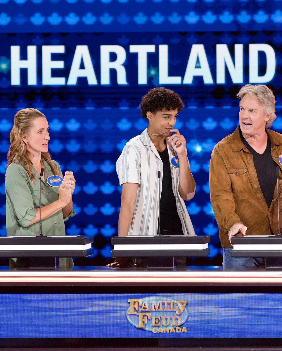 Friendly reminder that team <a href="/HeartlandonCBC/">Heartland</a>! Will be on <a href="/FamilyFeudCa/">Family Feud Canada</a> Tonight Sep 12 at 7:30pm (8 NT) on <a href="/CBC/">CBC</a> and <a href="/CBCGem/">CBC Gem</a> for a Celebrity Special episode against the <a href="/cbcbakingshow/">The Great Canadian Baking Show</a> team. We will be playing in support of the Wild Horses of Alberta Society. Hope you can join us!