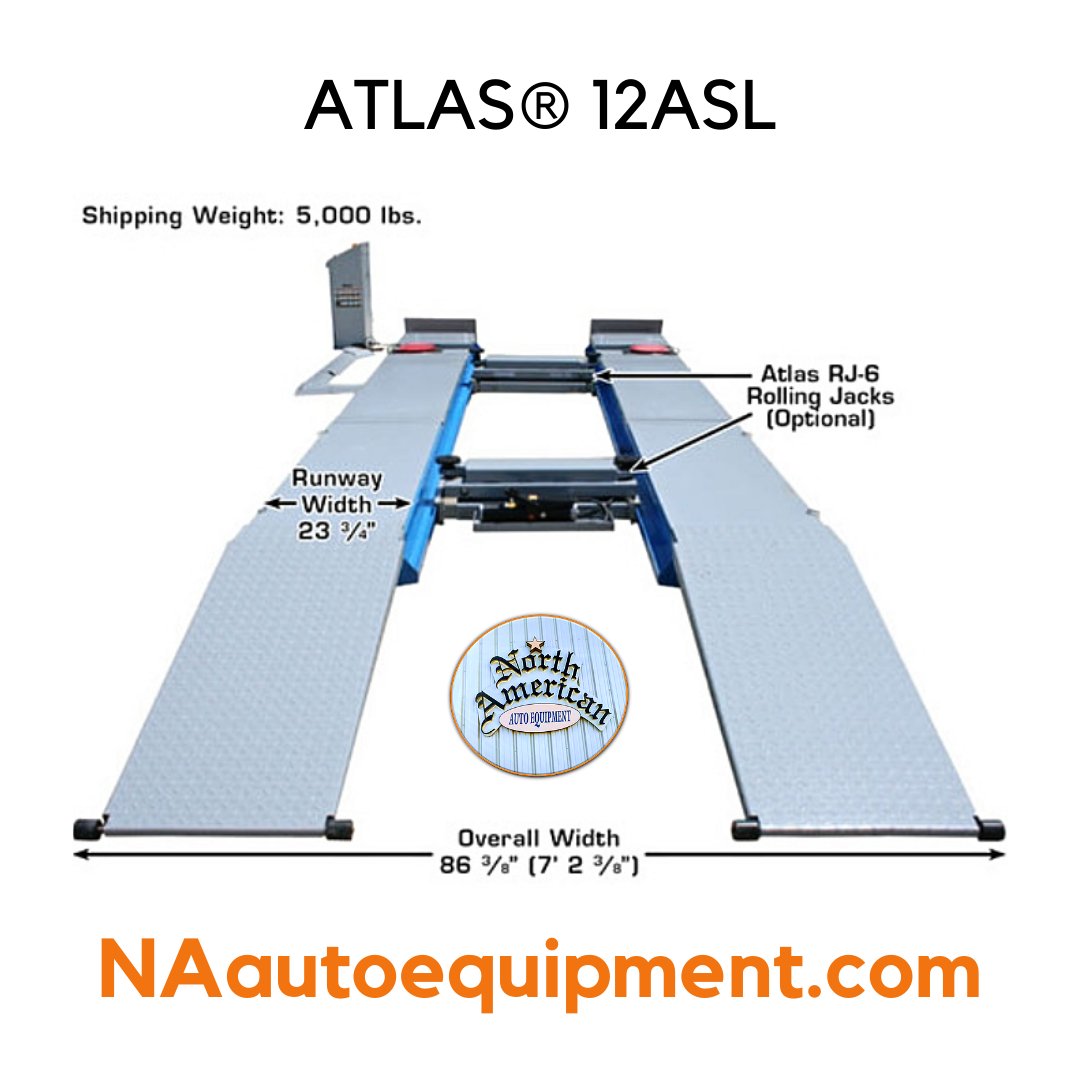 NAautoequipment's tweet photo. The Atlasยฎ 12ASL 12,000 #alignmentscissorlift the perfect choice for the demanding & discriminating shop owner.๐๐
More info: https://t.co/0L3SOKcPfp
#scissorlift #Atlaslift #Atlasscissorlift #autolift #garage #garageequipment #garagegoals #Universalift #NAautoequipment https://t.co/Nu1V5NvyQW