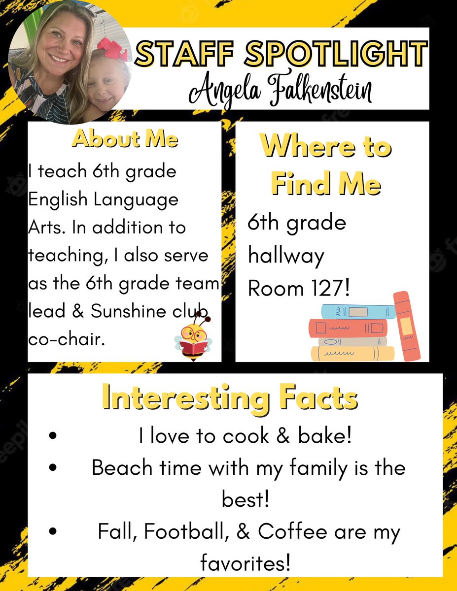 StantonFalcons's tweet photo. Stanton Staff Spotlight - Let’s get to know our fabulous Falcon Faculty! 

Our first featured Falcon is Ms. Falkenstein! https://t.co/tfHmhEipge