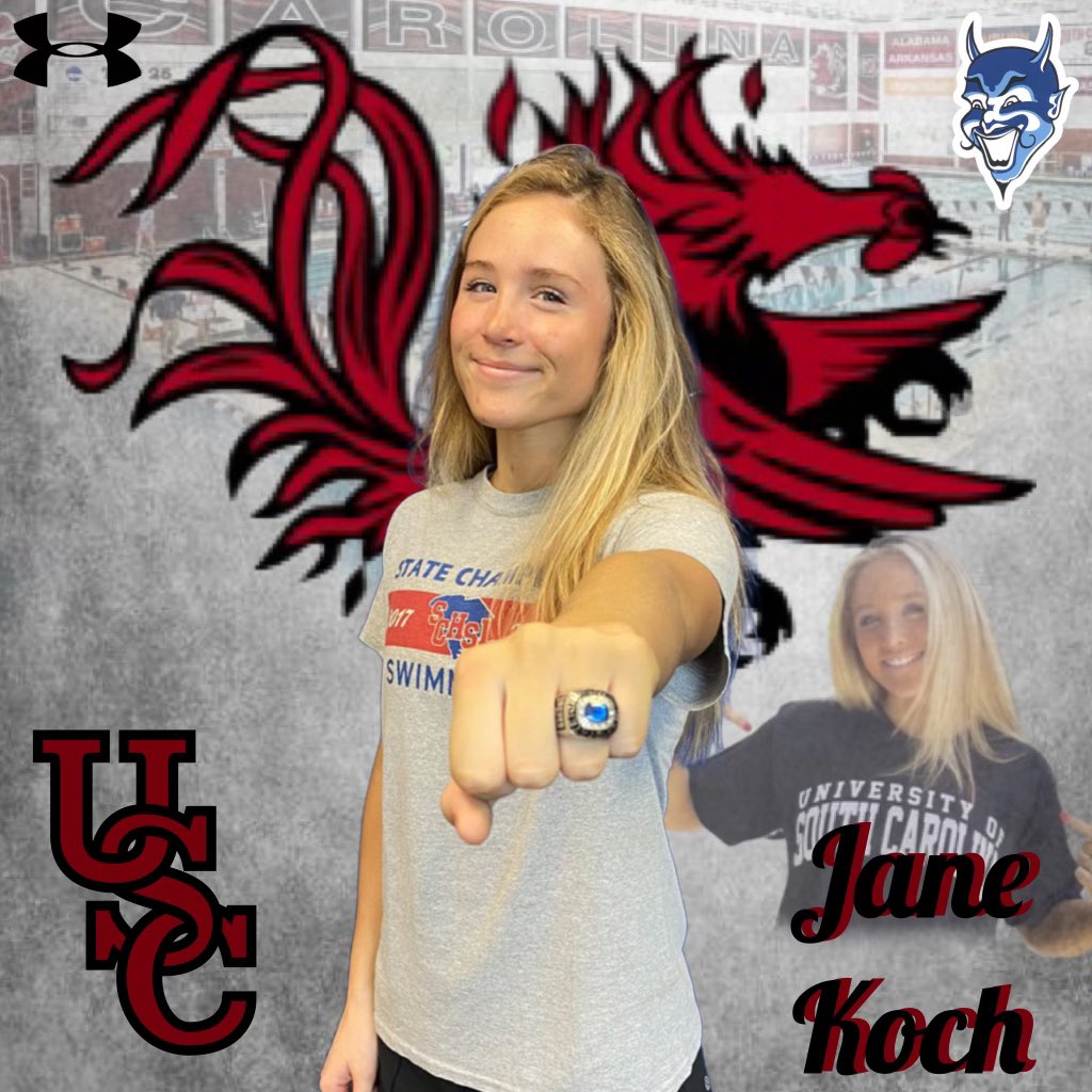 dreherathletics's tweet photo. Another super Monday to begin the week with another major announcement. @DreherSwimming And state champ Jane Koch has committed to swim for @GamecockSwim over the summer. Congratulations Jane @DreherHigh @dreherbooster https://t.co/cV6uC5dvFT