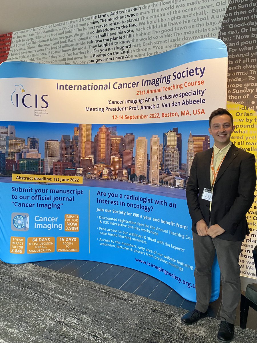 Vlad Bura (@burav_rad) on Twitter photo Amazing first day at <a href="/ICIS_News/">International Cancer Imaging Society</a> Annual Teaching course 2022 in Boston, MA. Thank you for having me as a sponsored delegate, it is a great honor! Amazing first day at <a href="/ICIS_News/">International Cancer Imaging Society</a> Annual Teaching course 2022 in Boston, MA. Thank you for having me as a sponsored delegate, it is a great honor!