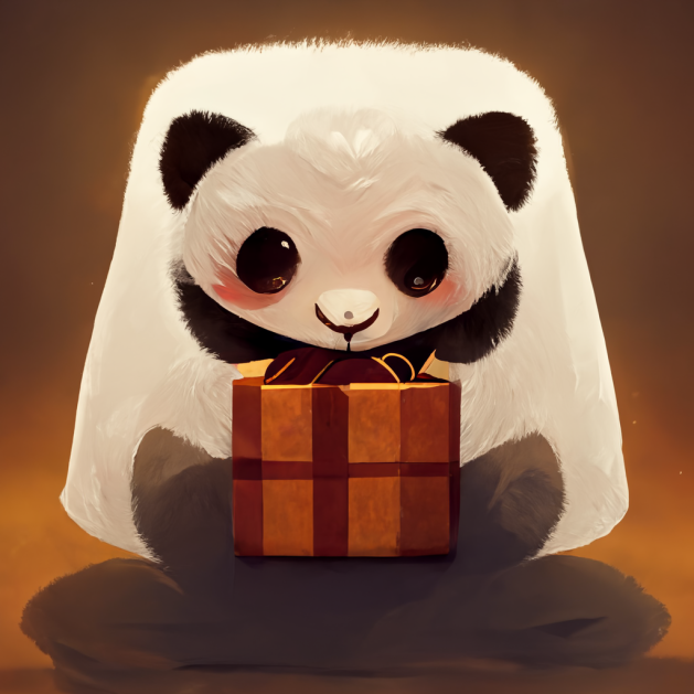 ePassport_nft's tweet photo. Soon to unbox your nft passport!

#Crypto #art #midjourney  #gpt3 #NFT 

"happy panda holding gift box" https://t.co/1euyoQvbod