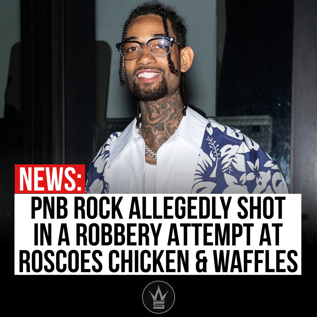 WORLDSTARHIPHOP (@worldstar) on Twitter photo #NEWS: Several sources say rapper #PnBRock was allegedly shot after a robbery attempt at Roscoe's House of Chicken 'N Waffles earlier today. Our prayers are with him and we wish him a speedy recovery! 🙏 <a href="/PnBRock/">PnBRock</a> #NEWS: Several sources say rapper #PnBRock was allegedly shot after a robbery attempt at Roscoe's House of Chicken 'N Waffles earlier today. Our prayers are with him and we wish him a speedy recovery! 🙏 <a href="/PnBRock/">PnBRock</a>