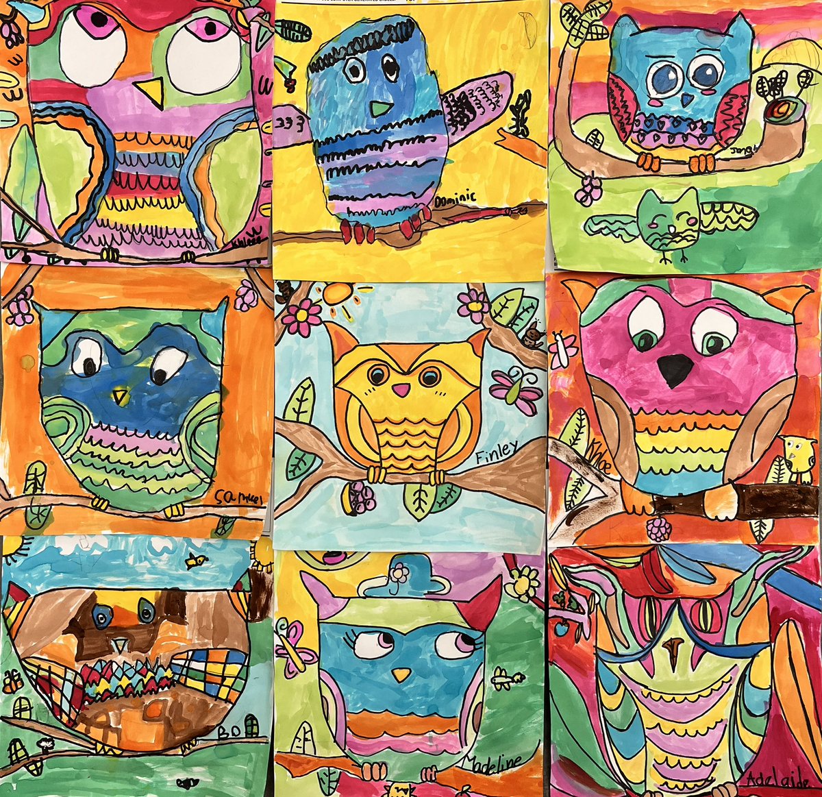 Whooooooooo loves art?! 🦉 Third grade artists have worked so hard on their Square 1 Art pieces! These are going to look amazing on their free stickers! <a href="/HajekArt/">Hajek Art - Jessica Godfrey</a> <a href="/Hajek_Hawks/">Hajek Elementary</a> <a href="/BISD_FineArts/">BISD Fine Arts</a> <a href="/BurlesonISD/">BurlesonISD</a> <a href="/ILoveBISD/">ILoveBurlesonISD</a>
