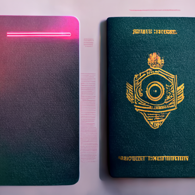 ePassport_nft's tweet photo. ePassports will be your new fav NFT!
3d futuristic passport 
#Crypto #art #dalle2 #gpt3 #NFT https://t.co/HnYnGAXWsR