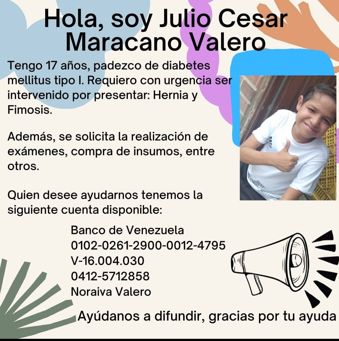 Misael_Medina's tweet photo. Buenas tardes señores, el papá de ese niño trabajó conmigo el Margarita hace años, falleció en Brasil hace unos meses, la madre está sola con dos hijos más y su situación es muy dura, por favor si pueden difundir y ayudar se los agradecería, Dios los bendiga siempre. https://t.co/SwKb6pXgeX
