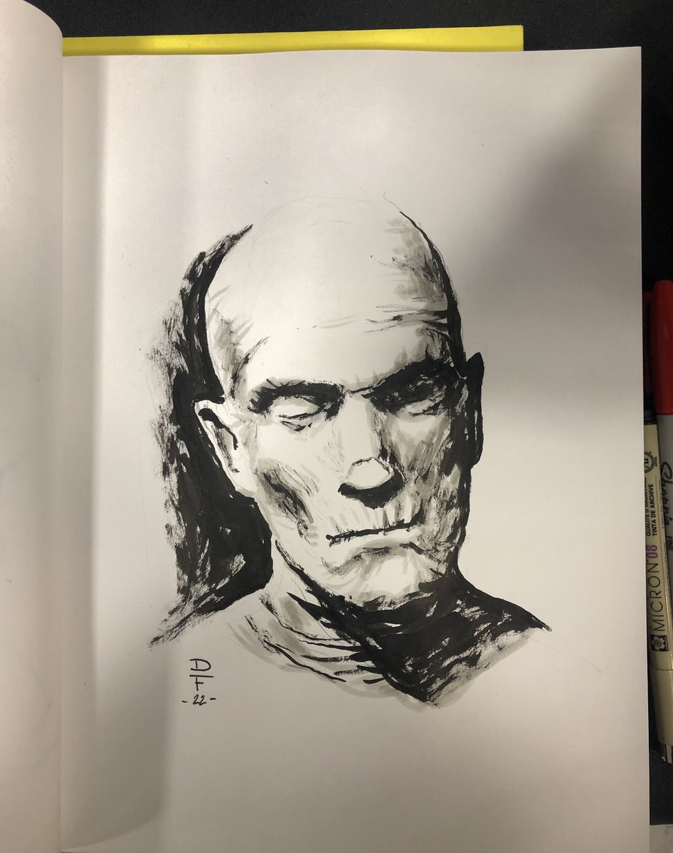 DaveFoxArt's tweet photo. Here’s a Mummy sketch from the Trenton Punk Rock Flea Market last Saturday; thanks to everyone who came by the table! #tprfm https://t.co/4yNWJftIX5