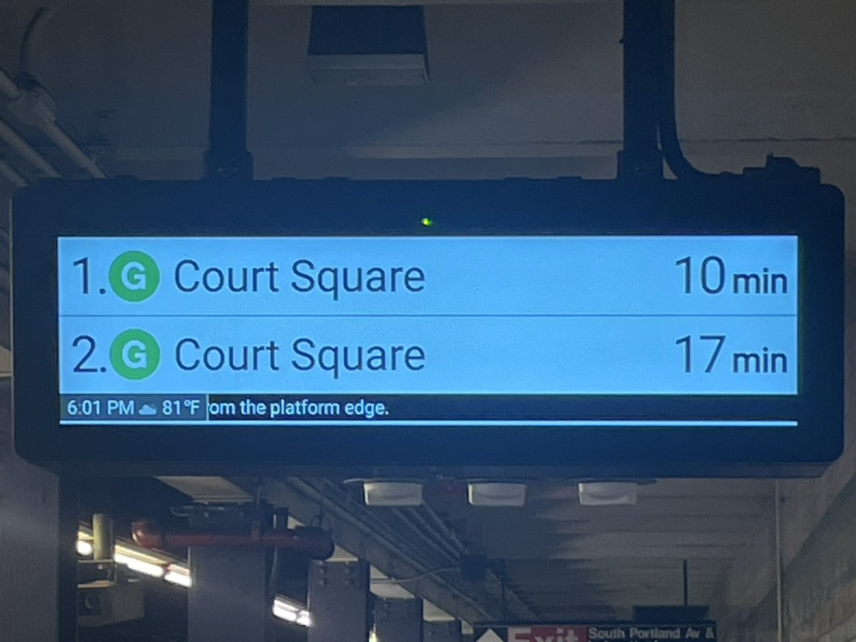 10 minute gaps at 6 pm on a Monday. The subway is just ridiculous at this point.