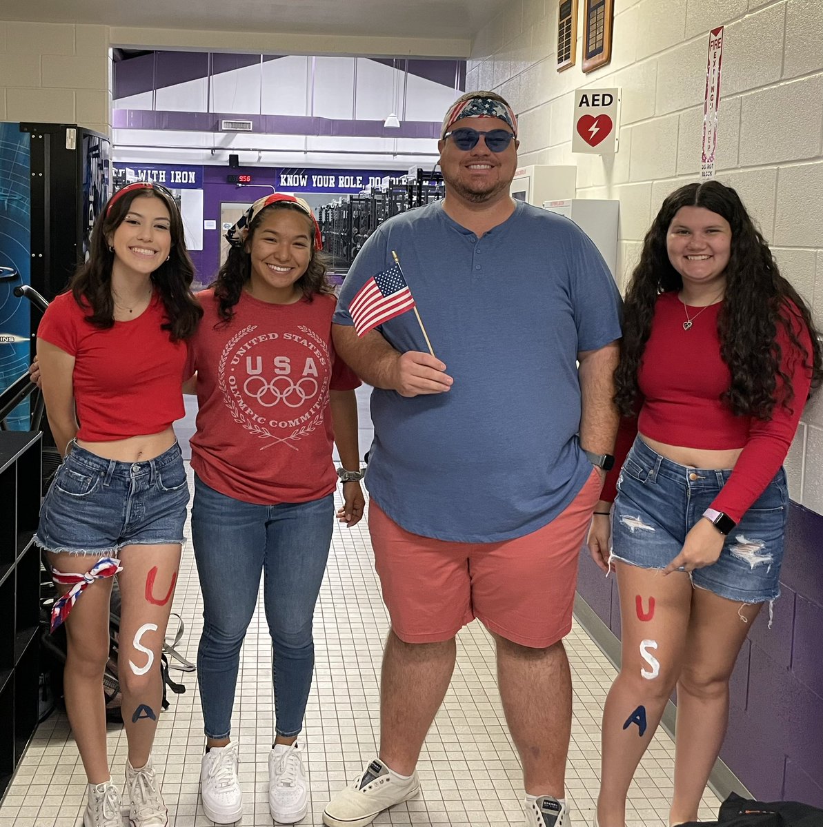 ElginSportsMed's tweet photo. ‘Merica Monday! #elginwildcats #Hoco2022 https://t.co/SzNA4UPrtj