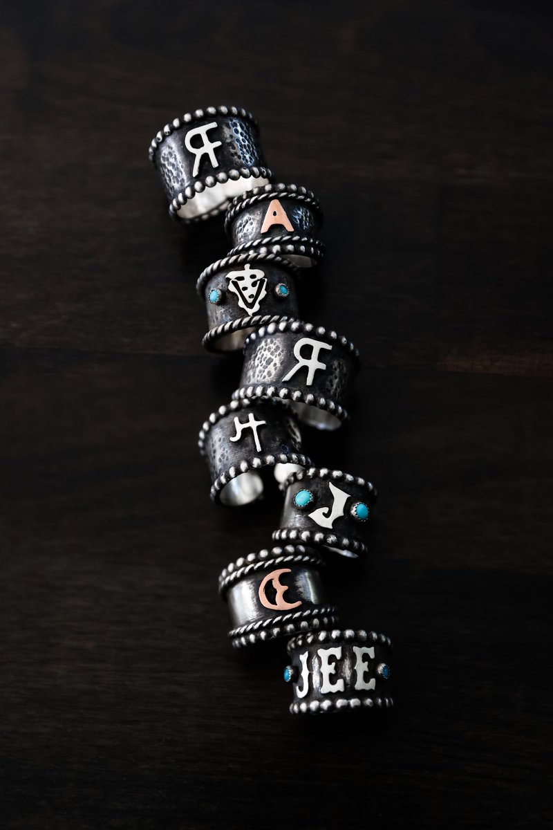 big batch of brand rings😏 My favorite thing to make!