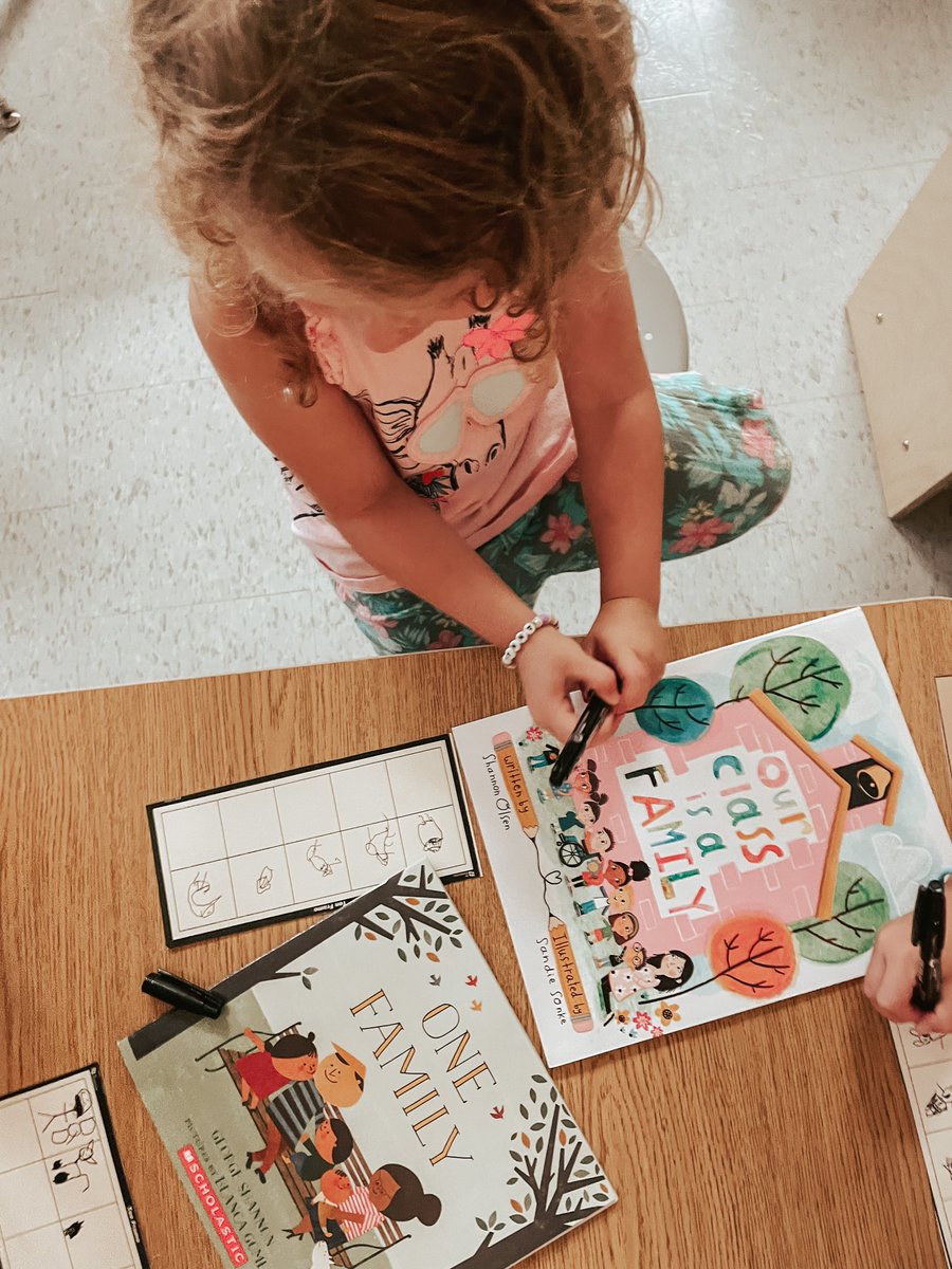 We have been focusing on building relationships with our Ss and discussing our families. Following some mentor texts, we all drew our families in a ten frame. One student remarked, “Wow! Everyone’s family is so different!” Yes, little one; you’re right.
