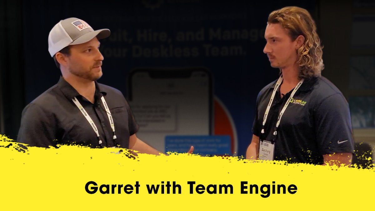 lawnline's tweet photo. We're back with Garret from #TeamEngine, a blue-collar software & #RecruitmentCompany focusing on automating time-consuming recruiting tasks. 👋
Check out our video to learn more about @TeamEngine_IO! 👨💻📱
https://t.co/tlHNgv7VbT https://t.co/dnhktdWYu7